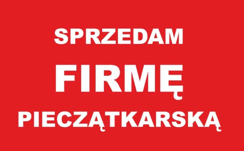 Sprzedam firmę pieczątkarską z lokalem