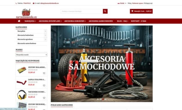 Narzedziolandia.eu – Sprzedam gotowy sklep internetowy z narzędziami