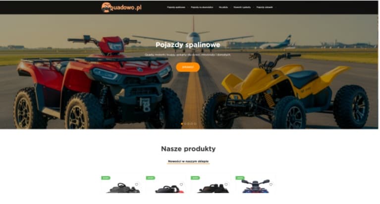 Quadowo.pl – pojazdy dla dzieci, młodzieży i dorosłych – Gotowy sklep internetowy ebiznes motoryzacyjny