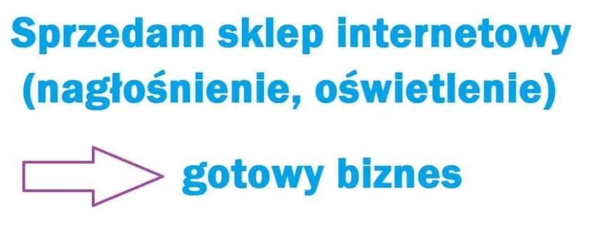 Sklep internetowy (nagłośnienie, oświetlenie)