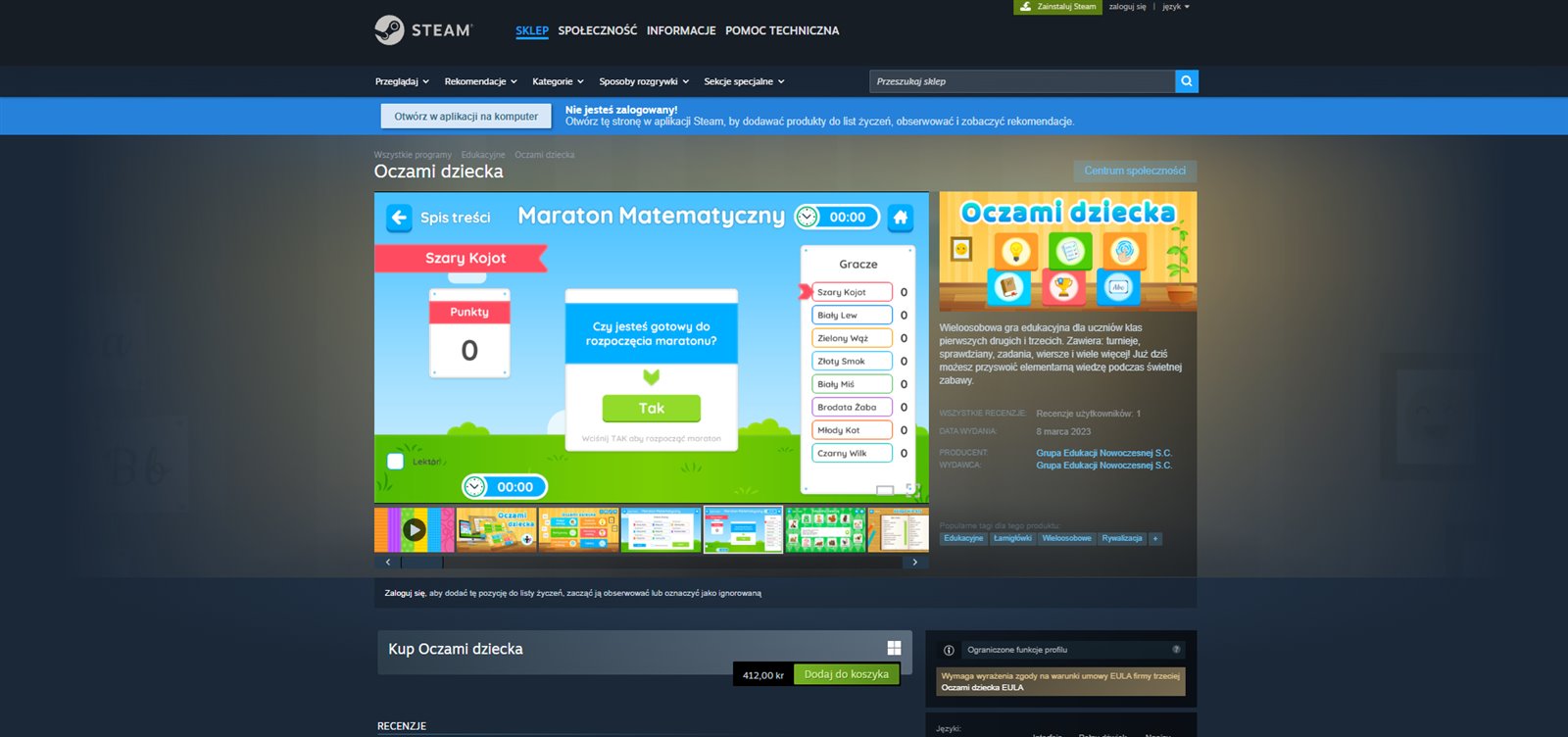 Firma Edukacyjna GEN - Aplikacja "Oczami Dziecka", Panel Licencyjny i Prawa Autorskie. - 6