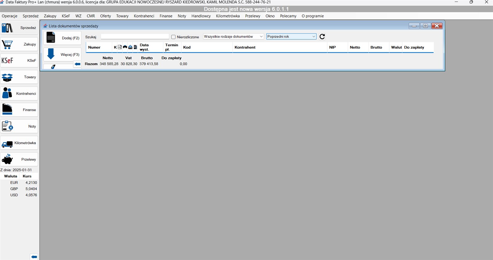 Firma Edukacyjna GEN - Aplikacja "Oczami Dziecka", Panel Licencyjny i Prawa Autorskie. - 2